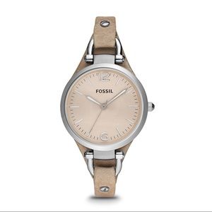 Fossil Georgia Bone Leather Watch